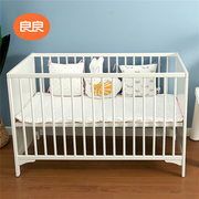 良良婴儿床床围全棉宝宝床上用品套件儿童新生三件套纯棉防撞透气