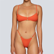三角性感bikini金属，方扣气质泳装比基尼女士沙滩，温泉度假泳衣441