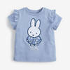女童纯棉短袖t恤兔子上衣儿童，木耳边体恤衫宝宝，夏装婴儿半袖打底t