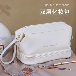 化妆包便携高级2023双层云朵化妆品收纳包旅行大容量洗漱包