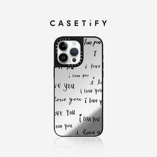 CASETiFY爱你一百遍情人节适用于iPhone14/13/Pro/Max镜面手机壳