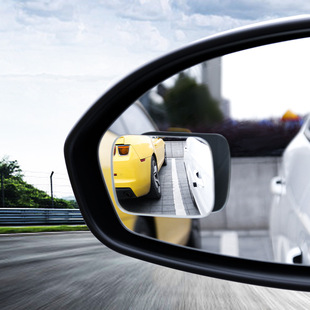 方形镜汽车倒车辅助镜，盲点盲区后视镜，小圆镜360度小车用反光镜子