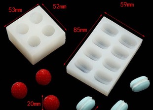 diy硅胶磨具创意蛋糕模具立体草莓，模具马卡龙(马卡龙，)面包模具蛋糕模