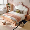 儿童床女孩公主床现代简约卧室双人床软包儿童房全实木单人床