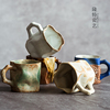创意粗陶咖啡杯手工日式复古马克杯艺术杯陶瓷手冲水杯手工茶杯