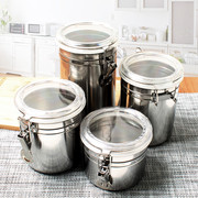储物密封罐不锈钢零食储存罐，瓶干果咖啡奶粉茶叶，保鲜罐大中小罐子