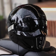 3c认证摩托车头盔蝎子组合盔男女，机车战士盔，夏季防晒复古蓝牙全盔