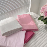 少女的床单!禾昊粉色系，单独床单床笠全棉，斜纹40支纯色百搭韩系