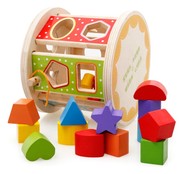 儿童木质形状配对积木木制多功能，智力盒形状，盒益智玩具3-4-5周岁