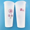新款遇见奶茶杯子一次性注塑杯700ML500ML加厚冷热饮杯可定制LOGO