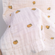 muslin婴儿纱布被子双层薄款小宝宝有机棉盖毯夏天新生儿用品包巾