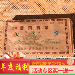 08年五级陈香傣乡砖1公斤普洱茶