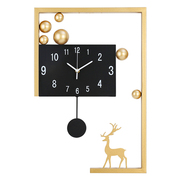钟表挂钟客厅家用立体创意免打孔挂墙钟表个性时尚简约数字石英钟