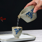 日式粗陶公道杯仿古茶海陶瓷窑变匀杯大号分茶器功夫茶具创意公杯