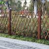 促户外碳化防腐木插地木栅栏室外伸缩木篱笆幼儿园围栏网格隔离花