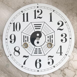 钟面机械钟表盘老式发条钟表刻度盘指针字面旧钟表维修配件挂钟盘