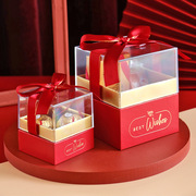 创意亚克力透明喜糖盒欧式婚礼伴手礼盒结婚糖果盒子个性