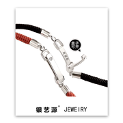 s925纯银情侣手链一对手环可刻字韩版男女情侣款学生红绳个性定制
