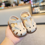 女宝宝凉鞋1一3岁小童公主卡通鞋子夏季婴儿鞋防滑软底女童学步鞋
