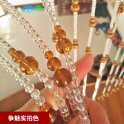 葫芦水晶珠帘隔断帘厕所门帘玄关挂帘成品客厅卫生间成品水晶