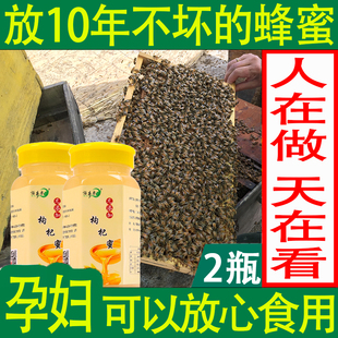 买1送11000克纯正天然土蜂蜜蜂巢，进口蜂蜜枸杞蜜非山花蜜洋槐蜜