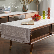 欧式蕾丝镂空桌布法式白色，茶几长方形餐桌布艺欧式小奢华台布花边