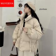 羽绒棉服少女冬装棉袄2024初中高中学生韩系短款加厚棉衣外套