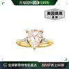 14kt黄金带钻石点缀的ross-simons摩根石戒指(石，戒指)-粉红色美国