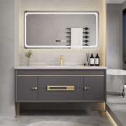 (上千买的好)板橡木浴室柜智能镜吊柜卫生间洗漱台洗脸盆柜定制