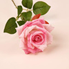 单支仿真月季花假花客厅蔷薇，装饰餐桌摆件花干花，花束摆设玫瑰花艺