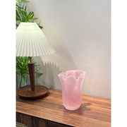 粉色花瓣花瓶手工白菜花瓶，家居好物客厅，摆件卧室摆件桌面简约花瓶