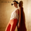 DIVINA BLU戛纳系列女士条纹外搭街穿休闲瑜伽服罩衫健身运动上衣
