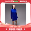 香港直邮潮奢 Topshop 女士 针织水手领深蓝色连衣裙