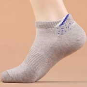 浪莎袜子男士船袜夏季薄款纯棉，网眼袜低帮短袜，全棉短筒透气运动袜