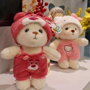 小熊毛绒玩具公仔穿衣服换装变装小泰迪熊儿童女生生日情人节礼物