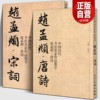 全套2册赵孟頫宋词+唐诗中国历代书法名家作品集，字繁简对照毛笔临帖集字古诗词赵孟俯行书楷书行草字帖临摹范本大字版人民美术