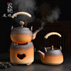 发烧陶炭炉煮茶壶耐高温陶瓷，套装家用围炉烧水提梁壶明火烤茶碳炉
