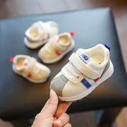 学步鞋男宝宝机能鞋秋款一岁婴童鞋幼儿软底防滑婴儿鞋子-个