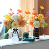 北欧绢花假花摆件仿真塑料花束向日葵尤加利花艺客厅餐桌装饰摆设
