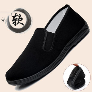 老北京布鞋男士春夏季轻便舒适透气休闲鞋中老年工作干活单鞋