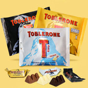 Toblerone瑞士三角牛奶巧克力黑巧杏仁夹心200g零食喜糖美国进口