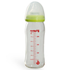 日本贝亲玻璃奶瓶160ML/240ml橙色/绿色宽口径新生婴儿宝宝