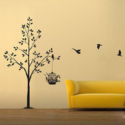 墙贴 客厅卧室电视背景墙纸 爱的秘密树 壁贴 田园风大型墙贴花