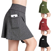 quick-dryingwomen'ssportsanti-exposureskirt假两件半身裙