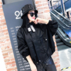 短款风衣工装外套女潮欧洲站秋季韩版学生宽松bf休闲上衣黑色夹克