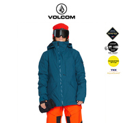 VOLCOM钻石GPT高端女士羽绒服连帽滑雪服冬季Gore-Tex 2L防风防水