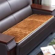老款真皮沙发垫四季通用防滑高档老式红木质实木沙发垫坐垫办公室