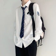 木村叔dk原创白崎高校秋季长袖，衬衫男日系jk制服，学生正版夏季短袖