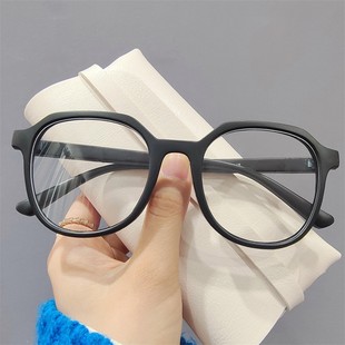 韩版ChrryKoop2021大框多边形防蓝光眼镜男透明糖果色素颜平