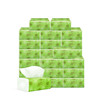 清风抽纸200抽20包淡绿花面纸B卫生纸餐巾纸擦手纸小绿花整箱实惠